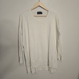 Alexander + David Cream Crew Neck Sweater